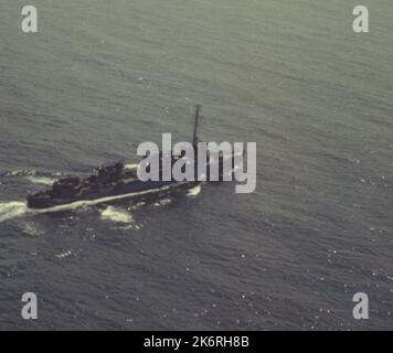 Camouflaged USS Roper (DD-147) on Convoy Duty Photo by FAPSA, Norfolk ...