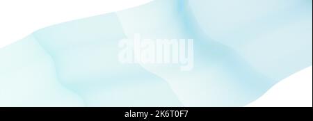 Abstract transparent background with turquoise blue thin lines. Subtle vector graphic pattern Stock Vector