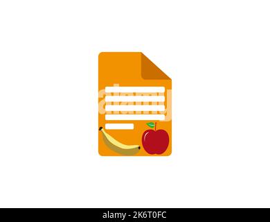 Diet, fruit icon. Vector illustration. Stock Vector