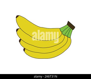 colorful banana vector design. Best graphic resources illustration. vector graphic design for icons and symbols and logo designing and stationery Stock Vector