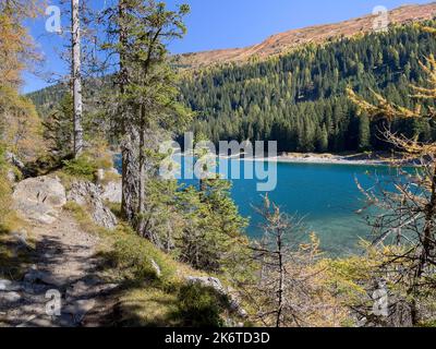 Wonderful walk to the Obernbergsee, Tirol, Austria Stock Photo