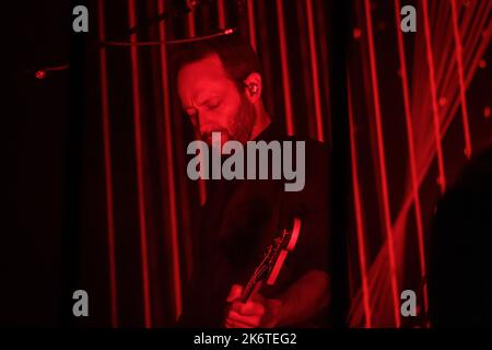 RIGA, LATVIA. 15th October 2022. Icelandic band Sigur Ros performs at Arena Riga. It was the only one Sigur Ros gig in Baltic States, during Sigur Ros World Tour 2022. Credit: Gints Ivuskans/Alamy Live News Stock Photo