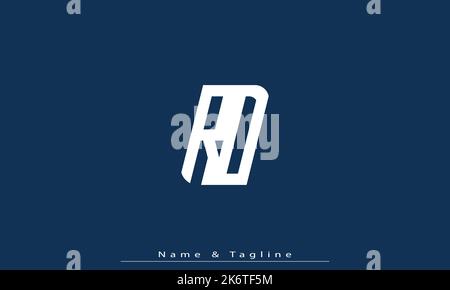 Alphabet letters Initials Monogram logo RD , DR Stock Vector