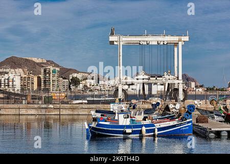 Boats in the harbour, Aguilas, Costa Calida, Region of Murcia, Spain Stock Photo