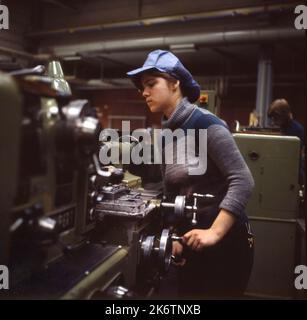 Wolfsburg, VW plant, training of apprentices, ca, 1979-80 Stock Photo