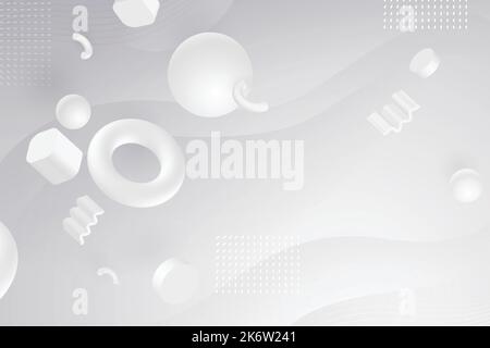 gradient white monochrome background vector design illustration Stock Vector