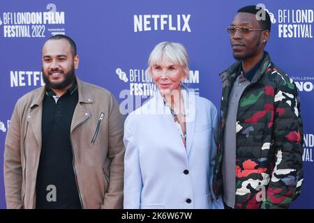 London, UK. 15th Oct, 2022. Trudie Styler arrives at the at the Guillermo del Toro's Pinocchio - Gala World Premiere - BFI London Film Festival, on 15 October 2022, London, UK. Credit: See Li/Picture Capital/Alamy Live News Stock Photo