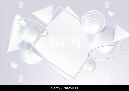 realistic white monochrome background vector design illustration Stock Vector