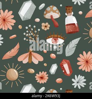watercolor boho pattern vector design illustration Stock Vector