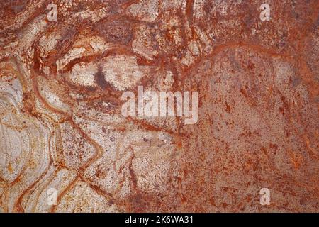 Rusty Zinc metal for Background. Stock Photo