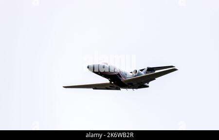Englewood, Colorado - October 2, 2022: Small aircraft taking off at