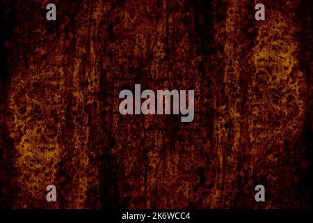 Fired rustic old dark  metal plate with seamless grunge texture Stock Photo