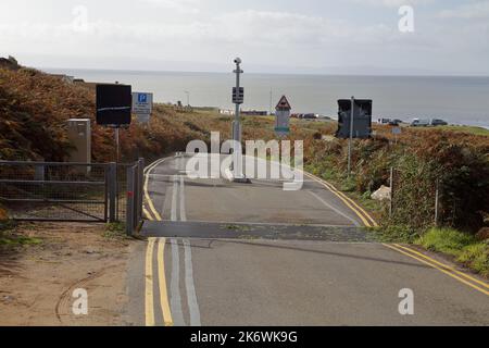 This is the way ahead as cars are controlled coming in allowing a total number of cars on the site as this location this usually full to overflowing. Stock Photo