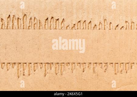 Corrugated cardboard - Background with space for your own text Stock Photo