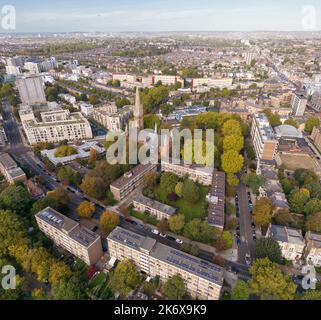 South Kilburn is a large housing estate in Kilburn, in the London Borough of Brent Stock Photo