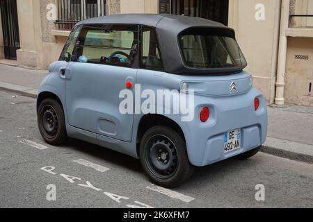 Paris, elektrischer Kleinstwagen Citroen AMI // Paris, electric Micro Car Citroen AMI Stock Photo