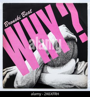 Picture cover of the 12 inch single version of Why? by Bronski Beat, which was released in 1984 Stock Photo