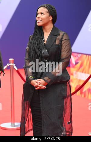 Studio teams arrive at, The Inspection - BFI London Film Festival, on 16 October 2022, London, UK. Stock Photo