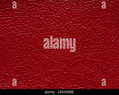 Blank page of leather texture background with rough and grunge skin, full frame. Close up detail of textured sheet of dark red color organic art Stock Photo