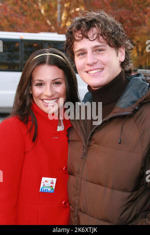 Jonathan Groff and Lea Michele Stock Photo Alamy