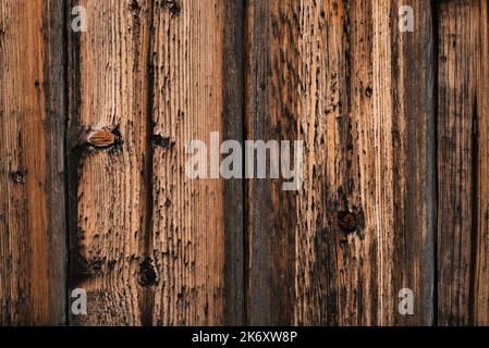 Vintage brown wooden background with copy space Stock Photo