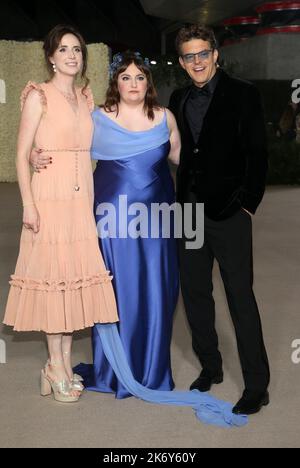 Lauren A. E. Schuker and Jason Blum walking the red carpet at the