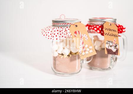 Unicorn hot chocolate mix Stock Photo