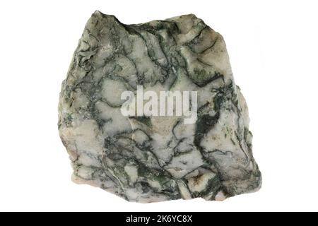 tree agate from Brazil isolated on white background Stock Photo