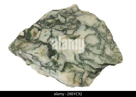 tree agate from Brazil isolated on white background Stock Photo