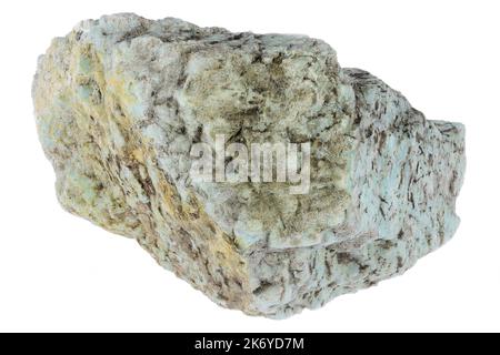 amazonite from the USA isolated on white background Stock Photo