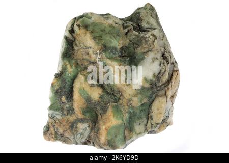 tree agate from Brazil isolated on white background Stock Photo