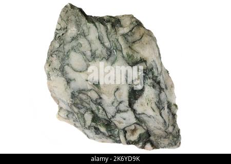 tree agate from Brazil isolated on white background Stock Photo