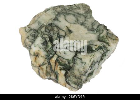 tree agate from Brazil isolated on white background Stock Photo
