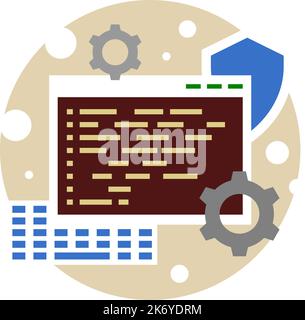 Vector Application Development Concept Icons Stock Vector
