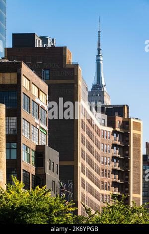 Condominiums near Hudson yards as seen from the Highline with the ...