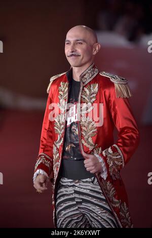 Rome, Italy. 15th Oct, 2022. ROME, ITALY - OCTOBER 15:Maccio Capatonda attends the red carpet for 'Rapiniamo Il Duce' during the 17th Rome Film Festival at Auditorium Parco Della Musica on October 15, 2022 in Rome, Italy. Credit: dpa/Alamy Live News Stock Photo