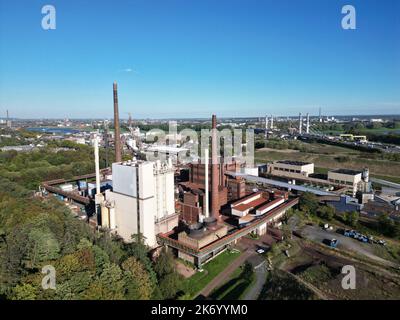 Titanium Dioxide (Venator) chemical plant near Teesmouth Nature Reserve ...