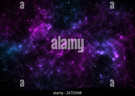 Abstract space with infinity and universe. Stars in the background. Stock Photo