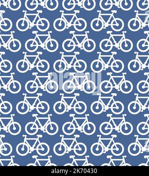 Bike Pattern seamless. bicycle Background. Vector texture Stock Vector
