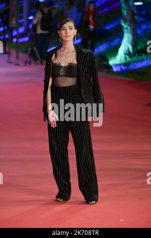 Stella Egitto attends the red carpet of the movie "Illusions Perdues