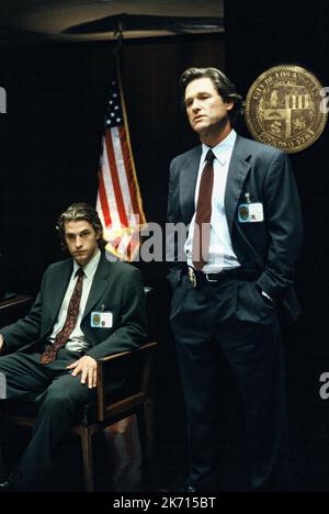 SCOTT SPEEDMAN, KURT RUSSELL, DARK BLUE, 2002 Stock Photo