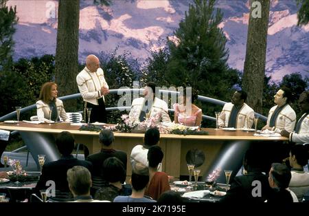 GATES MCFADDEN, PATRICK STEWART, JONATHAN FRAKES, MARINA SIRTIS, BRENT SPINER, LEVAR BURTON, MICHAEL DORN, STAR TREK: NEMESIS, 2002 Stock Photo