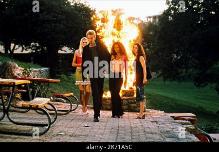 SUNNY MABREY, DJ QUALLS, JOY HADNOTT, ELIZA DUSHKU, THE NEW GUY, 2002 Stock Photo