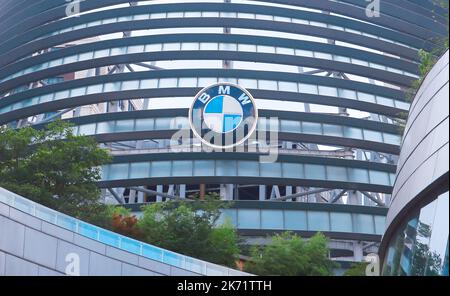 SHANGHAI, CHINA - JULY 21, 2019 - A photo shows the BMW Group research and development center in Shanghai, China, July 21, 2021. German carmaker BMW G Stock Photo