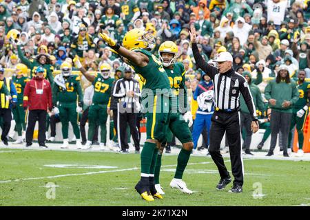 Green Bay Packers linebacker Kingsley Enagbare (55) rushes during an NFL  Preseason game against the New Orleans Saints Friday, Aug. 19, 2022, in  Green Bay, Wis. (AP Photo/Jeffrey Phelps Stock Photo - Alamy