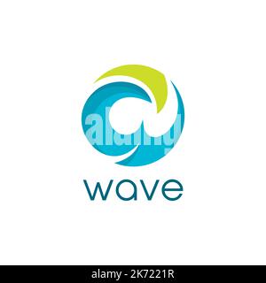 Wave Abstract Logo Simple Stock Vector