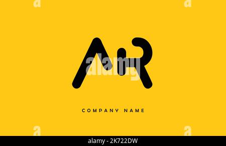 AR, RA Abstract Letters Logo Monogram Stock Vector