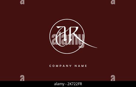AR, RA Abstract Letters Logo Monogram Stock Vector