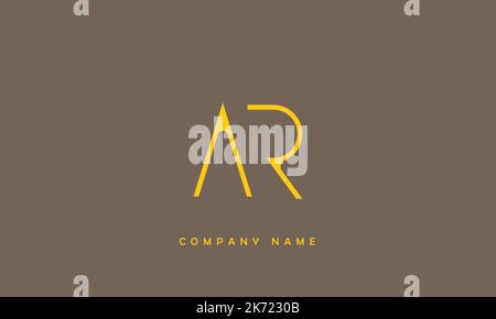 AR, RA Abstract Letters Logo Monogram Stock Vector