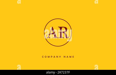 AR, RA Abstract Letters Logo Monogram Stock Vector